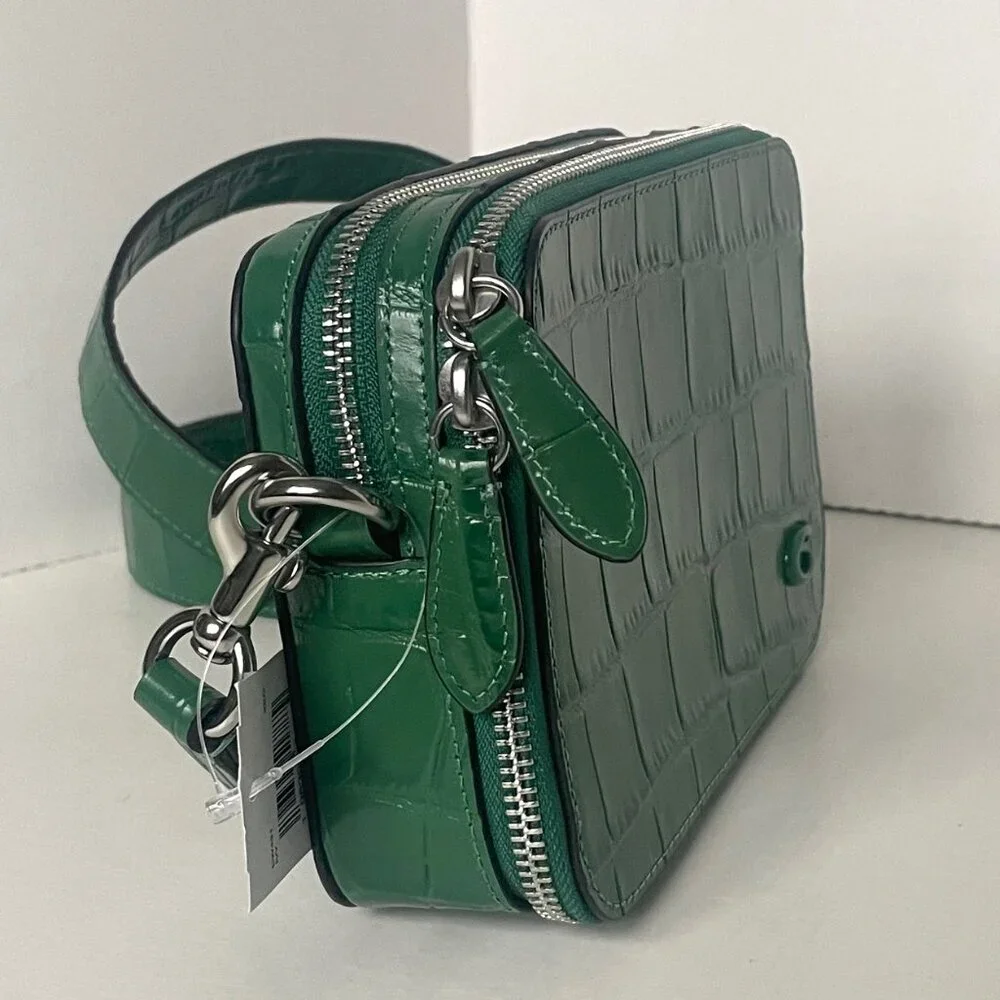 Coach Charter Crossbody 19 Ivy Green Croc Leather | Men’s CW431